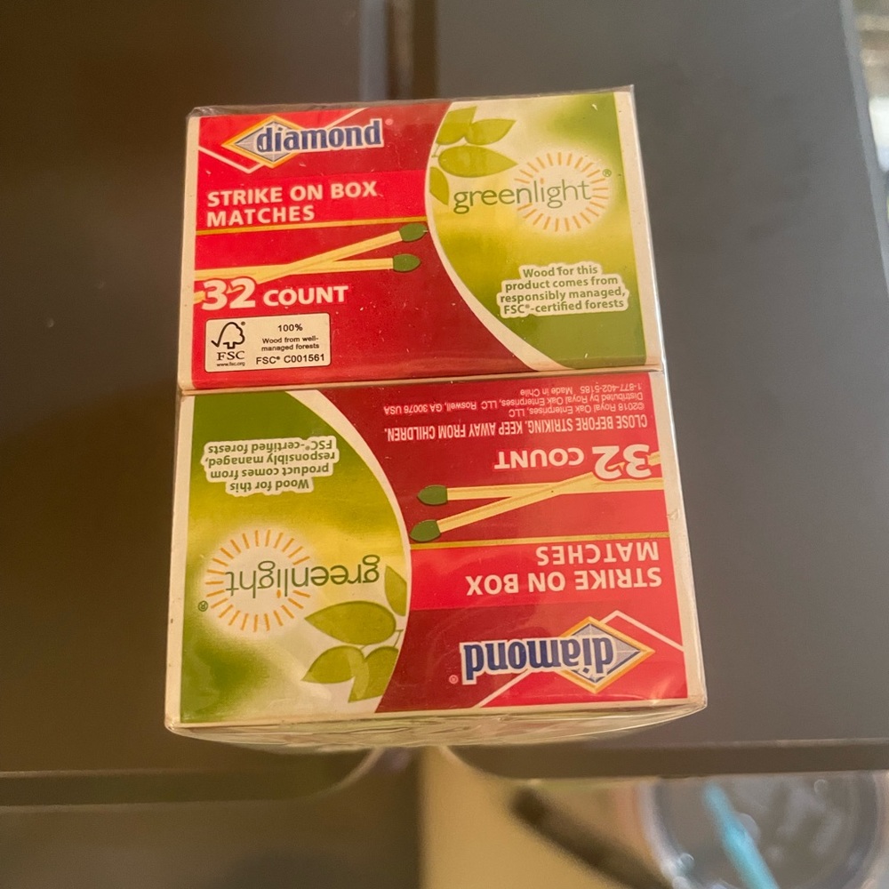 2- 32 count match boxes